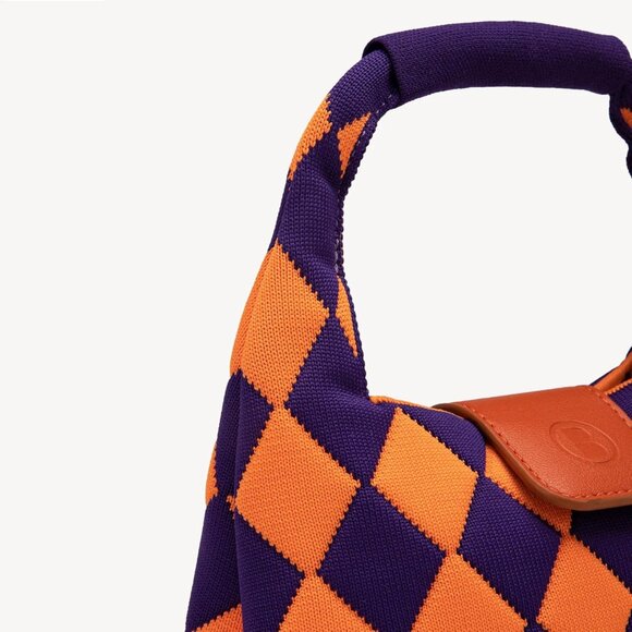 Newbella Women's Orange Soft PU Leather Shoulder Tote Hobo Purses with Zipper - Picture 5 of 6